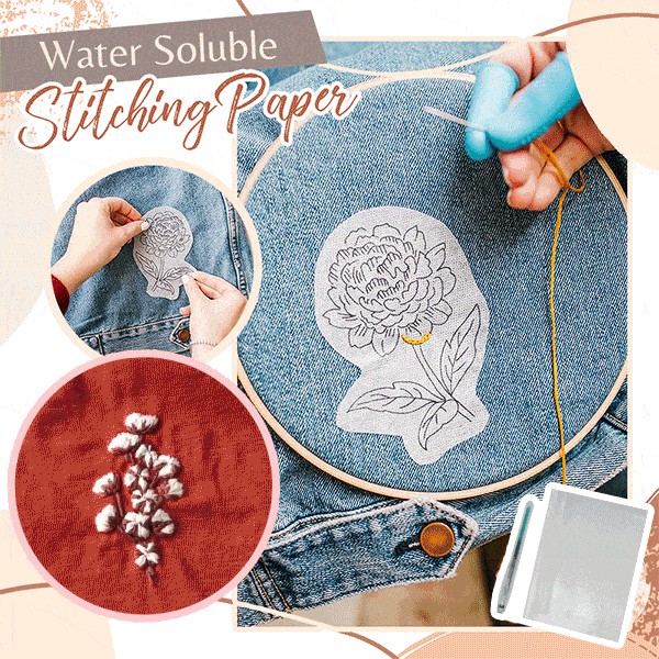 Water-soluble Stitching Paper Set