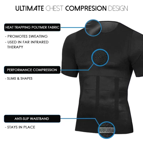 MANShape™ ion slimming and shaping undershirt