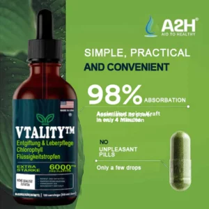 VTALITY™ Entgiftung & Leberpflege Chlorophyll Flüssigkeitstropfen