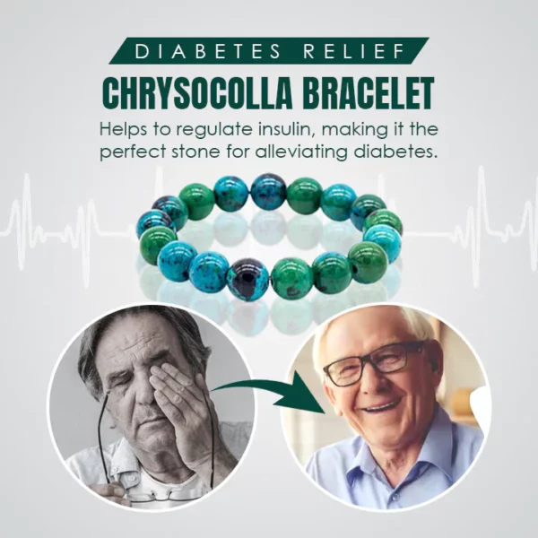 DIABETES RELIEF CHRYSOCOLLA BRACELET