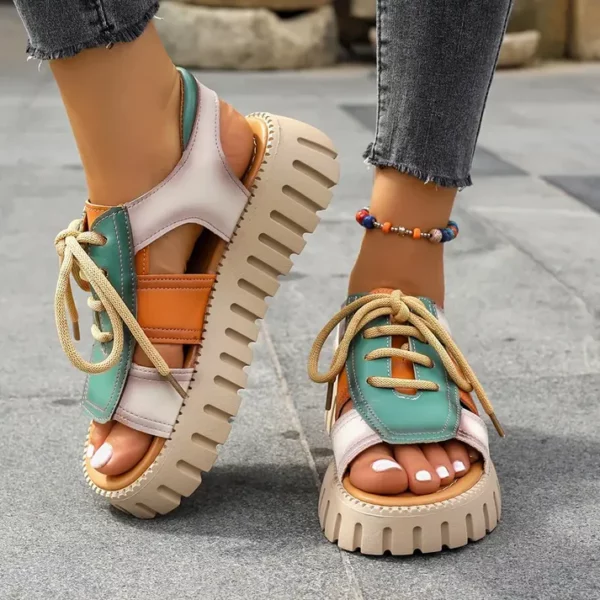 Women's Cutout Design Platform Sandals