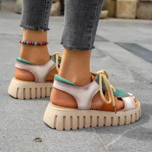 Women's Cutout Design Platform Sandals