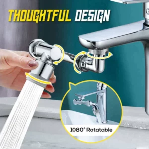 1080° Large Angle Rotating Splash Water Filter Faucet