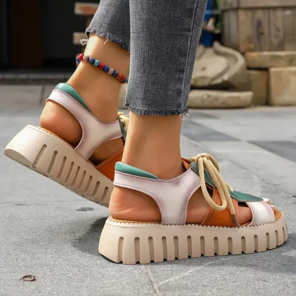 Women's Cutout Design Platform Sandals