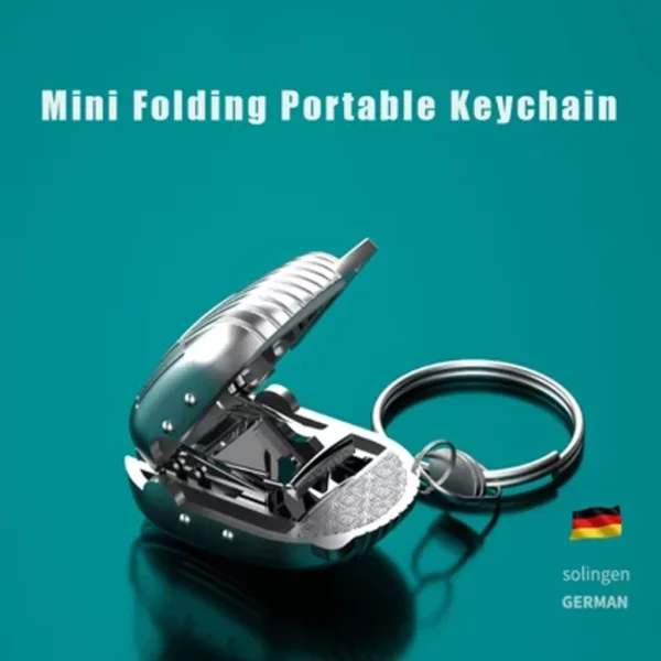 German Mini Folding Portable Keychain Nail Clipper