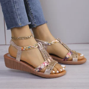 Women's New Summer Rhinestone Open Toe Sandals