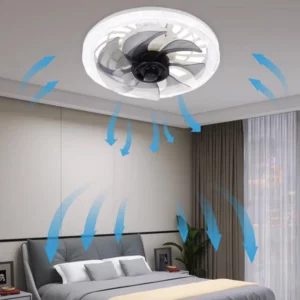 2-in-1 Mute Adjustable Fan Light with Remote Control