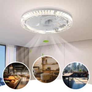 2-in-1 Mute Adjustable Fan Light with Remote Control