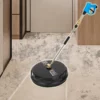 Surface cleaner for high pressure washing with 2 extensions