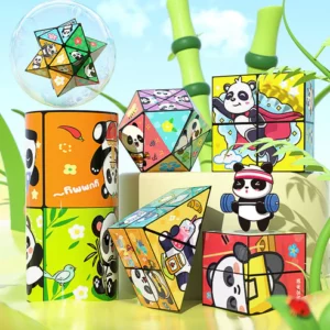 Creative Folding Panda Magic Cube Toy