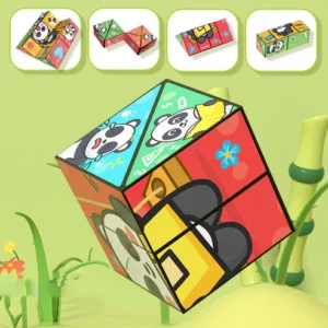 Creative Folding Panda Magic Cube Toy