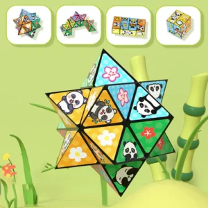 Creative Folding Panda Magic Cube Toy