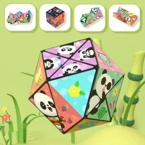 Creative Folding Panda Magic Cube Toy