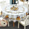 Luxury Waterproof & Oil-Proof Wash-Free Round Tablecloth