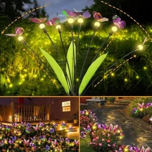 Solar Outdoor Waterproof Butterfly Ground Plug Light