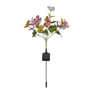 Solar Outdoor Waterproof Butterfly Ground Plug Light