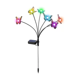 Solar Outdoor Waterproof Butterfly Ground Plug Light