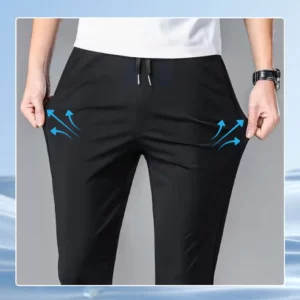 Men's Elastic Waist Pants, Stay Cool & Stylish!