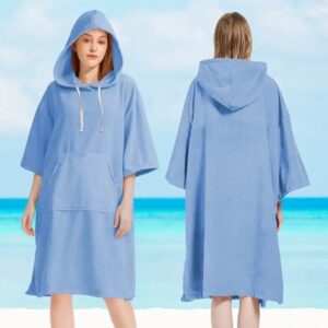 Quick Dry Solid Microfiber Unisex Hooded Towel