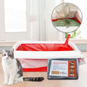 Reusable Elastic Litter Box Liners Hands Free Mat Cats Supplies Kitten Pet
