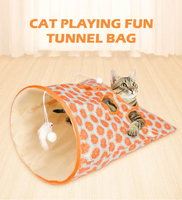 Cat Playing Fun Tunnel Bag - Pets