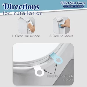 Toilet Seat Cover Suction Handle (2PCs Set)