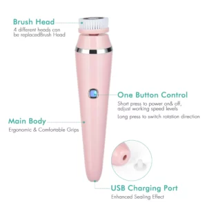 LuxiaSkins™️ 4 in 1 Cleansing Brush