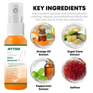 ATTDX FootCalluses CornRemoval Treatment Spray