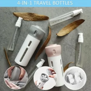4-in-1 Portable Travel Bottles Set - Beauty & Health