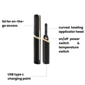 Portable electric eyelash curling