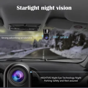 1080P HD 360° Rotating Mini ADAS Dashcam