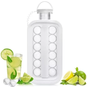 Whiskey Ice Cube Trays 2 in 1 Portable Ice Ball Maker