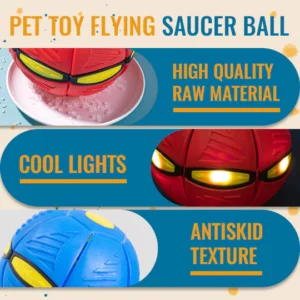 Taprer 🐾Pet Toy Flying Saucer Ball