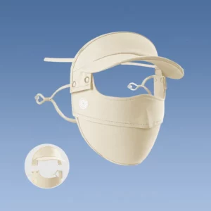 Full Face Ice Silk Sunscreen Mask Hat Set