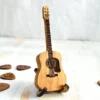 Personalized Wooden Guitar Pick Box with Stand