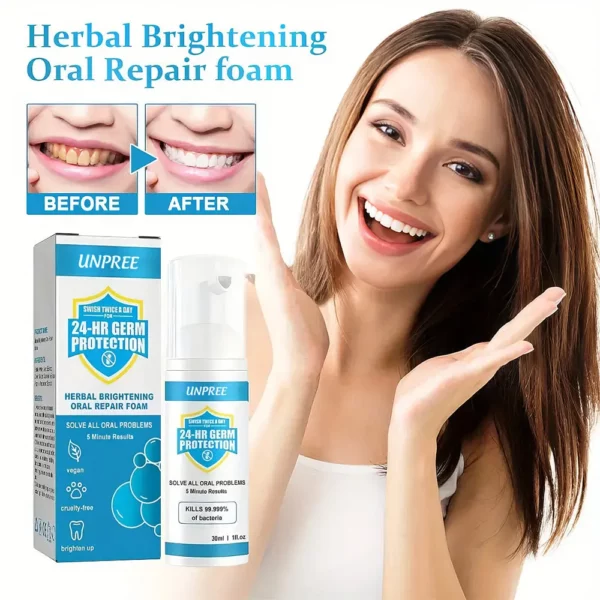 UNPREE Herbal Brightening Oral Repair Foam