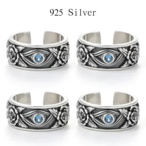 Eye of Horus Lucky Ring 925 Silver