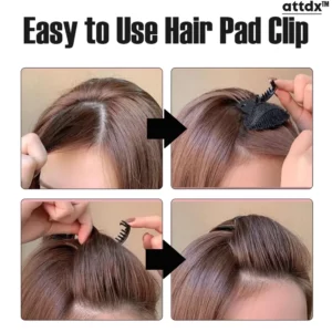 ATTDX HairUp Seamless Princess Fluffy Hair Pad Clip