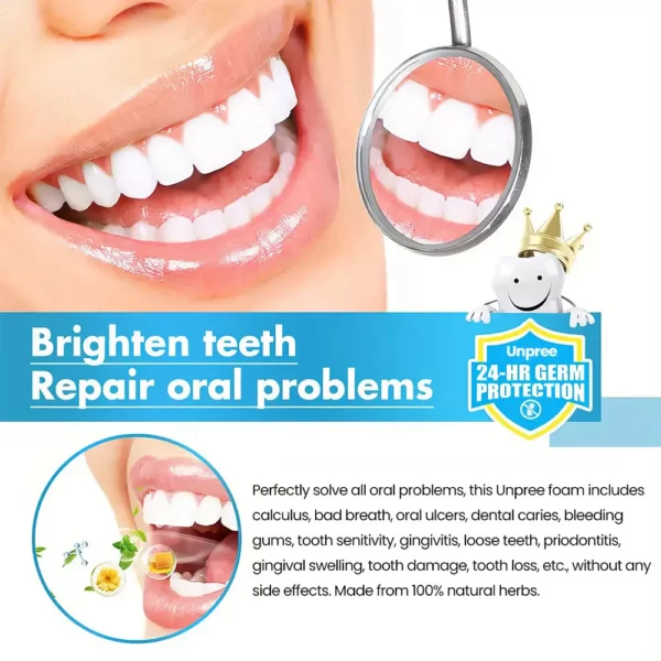 UNPREE Herbal Brightening Oral Repair Foam