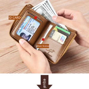 Men’s RFID Blocking Pure Leather Wallet