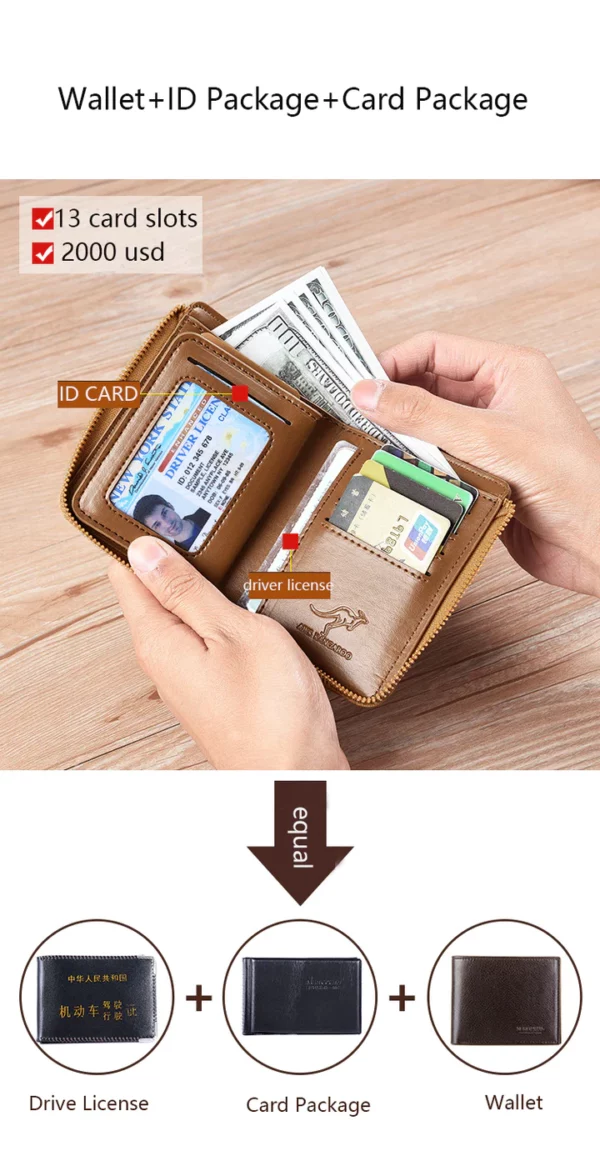 Men’s RFID Blocking Pure Leather Wallet