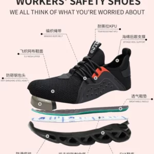 Unisex Work Safety Shoes Steel Toe