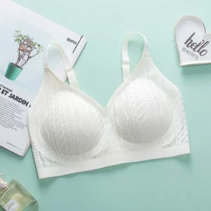 Seamless Wireless Elastic Lace Bra