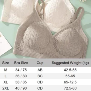 Seamless Wireless Elastic Lace Bra