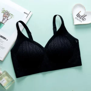 Seamless Wireless Elastic Lace Bra