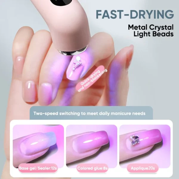 2 IN 1 GRINDING AND MANICURE TOOL WITH LED LIGHT