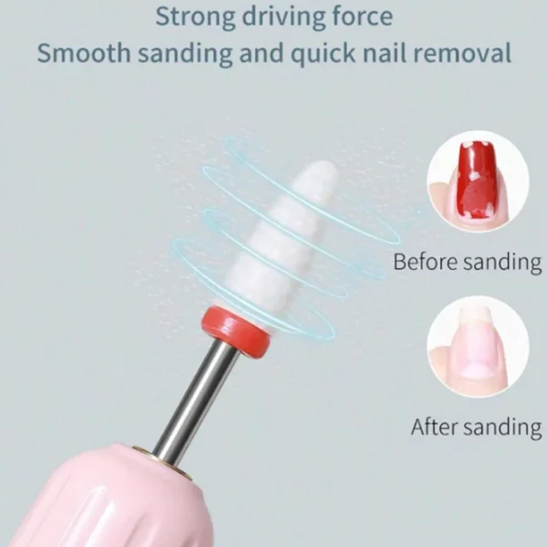 2 IN 1 GRINDING AND MANICURE TOOL WITH LED LIGHT