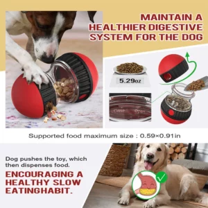 Durable Dog Interactive Toys Food Dispensing Treat Dispenser