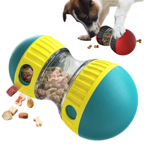 Durable Dog Interactive Toys Food Dispensing Treat Dispenser