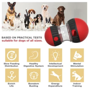 Durable Dog Interactive Toys Food Dispensing Treat Dispenser